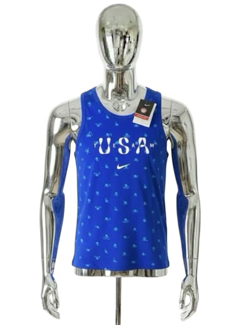 Nike Team USA Club Tank Top – Men’s Medium – Old Royal Blue – FN0879-417 Olympic
